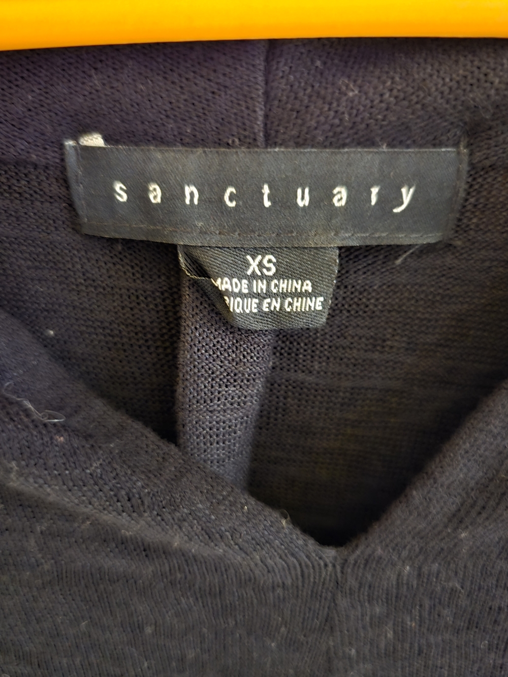 Sanctuary Black V-Neck Women's Top